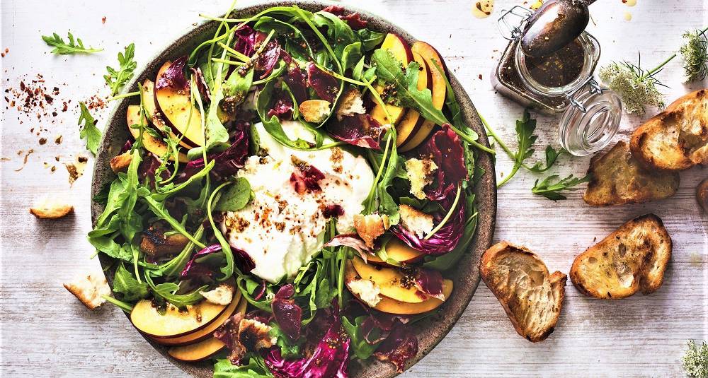 Burrata and Peach Salad Is the Summer Plate Nordic Menus Need Right Now